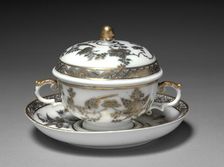 Covered Bowl and Dish, 1730-1740. Creator: Meissen Porcelain Factory (German)