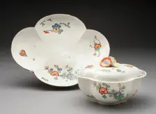 Covered Bowl and Stand, Chantilly, c. 1735. Creator: Chantilly Porcelain Manufactory