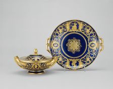 Covered Bowl and Stand (Ecuelle de la toilette), Sèvres, 1784. Creators: Sèvres Porcelain Manufactory, Nicolas-Pierre Pithou
