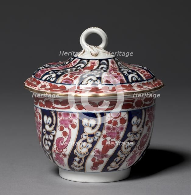 Covered Bowl, c. 1770. Creator: Worcester Porcelain Factory (British).