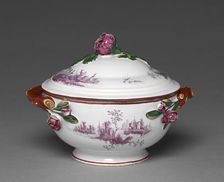 Covered Bowl, c. 1775. Creator: Saint-Clément Factory (French)