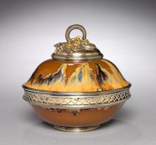 Covered Bowl, c. 1899-1900. Creator: Auguste Delaherche (French, 1857-1940)