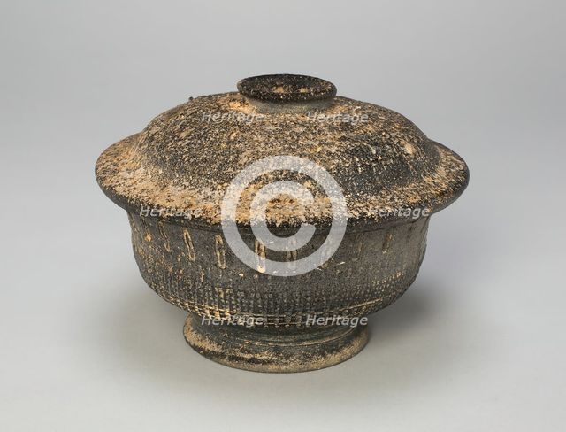 Covered Bowl, Korea, Unified Silla dynasty (668-935), 7th/8th century. Creator: Unknown.
