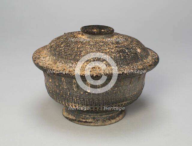 Covered Bowl, Korea, Unified Silla dynasty (668-935), 7th/8th century. Creator: Unknown.