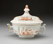 Covered Bowl, Venice, Mid 18th century. Creator: Unknown