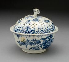 Covered Bowl, Worcester, c. 1770. Creator: Royal Worcester