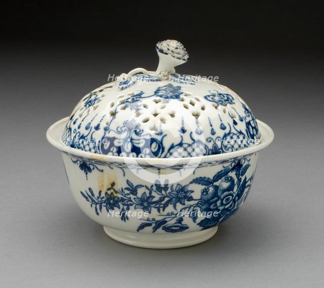 Covered Bowl, Worcester, c. 1770. Creator: Royal Worcester.