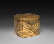 Covered Box, late 1800s. Creator: Unknown