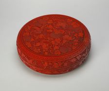 Covered Box with Butterflies, Gourds, and..., Qing dynasty, Yongzheng or early Qianlong period. Creator: Unknown