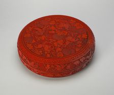Covered Box with Butterflies, Gourds, and..., Qing dynasty, Yongzheng or early Qianlong period. Creator: Unknown