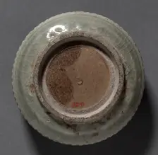 Covered Box with Carved Floral Design: Yaozhou Ware, 1100s. Creator: Unknown