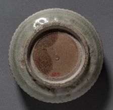 Covered Box with Carved Floral Design: Yaozhou Ware, 1100s. Creator: Unknown