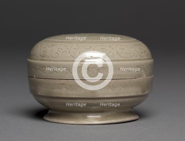 Covered Box with Double-Parrot Design, 960-1127. Creator: Unknown.