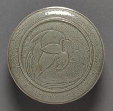 Covered Box: Yue Ware (lid), 907-960. Creator: Unknown