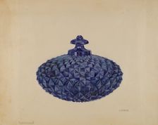 Covered Butter Dish, c. 1936. Creator: Gertrude Lemberg