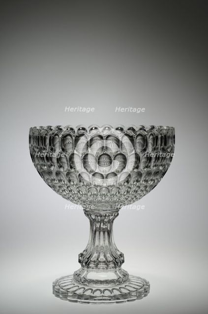Covered Compote, c. 1865. Creator: Bakewell, Pears and Company (American).