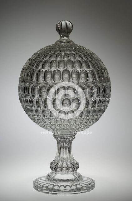 Covered Compote, c. 1865. Creator: Bakewell, Pears and Company (American).