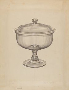 Covered Compote, c. 1936. Creator: John Dana