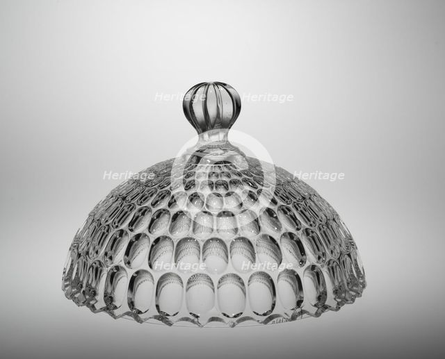 Covered Compote (lid), c. 1865. Creator: Bakewell, Pears and Company (American).