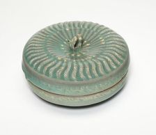 Covered Cosmetic Box in the Form of Chrysanthemum Flower, Korea, Goryeo dynasty, late 13th cent. Creator: Unknown