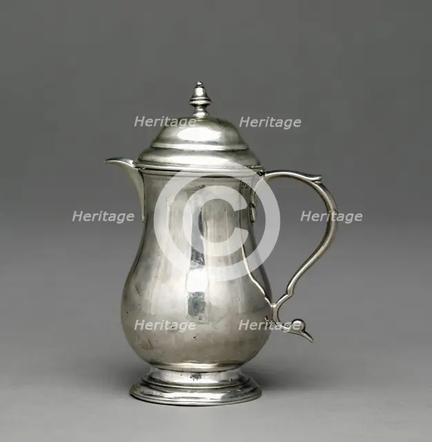 Covered Cream Jug, c. 1740-1760. Creator: Unknown.
