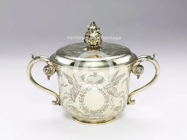 Covered Cup, 1686. Creator: Unknown.