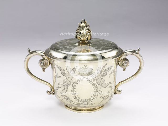 Covered Cup, 1686. Creator: Unknown.