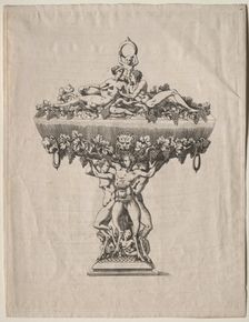 Covered Cup with Grape Festoon, mid 1500s. Creator: Unknown
