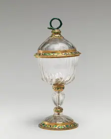 Covered Cup with Serpent Handle, c. 1620/1630. Creator: Unknown