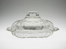Covered Dish, 1835/40. Creator: Boston and Sandwich Glass Company