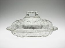 Covered Dish, 1835/40. Creator: Boston and Sandwich Glass Company