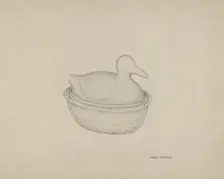 Covered Dish (Duck), c. 1938. Creator: LeRoy Griffith