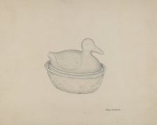 Covered Dish (Duck), c. 1938. Creator: LeRoy Griffith