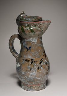 Covered Ewer, 1878-1882. Creator: Haviland Factory at Auteuil (French); Charles Midoux (French)