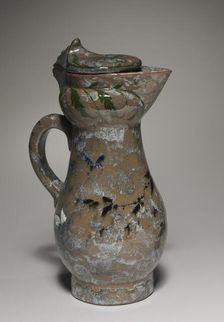 Covered Ewer, 1878-1882. Creator: Haviland Factory at Auteuil (French); Charles Midoux (French)