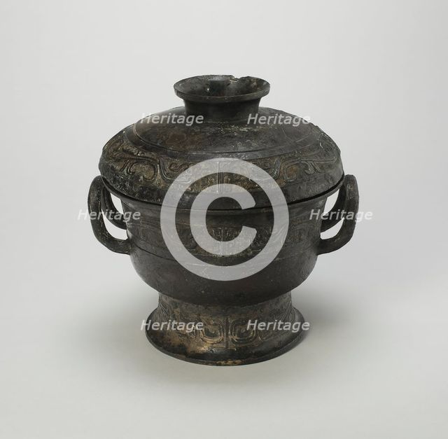 Covered Food Container, Western Zhou dynasty ( 1046-771 BC ), mid-10th century BC. Creator: Unknown.
