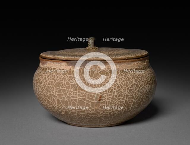 Covered Flat Jar, 1127-1279. Creator: Unknown.