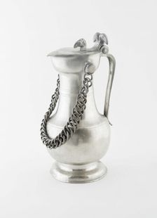 Covered Flagon with Chain, Wallis, c. 1845. Creator: Giovanni del Barba