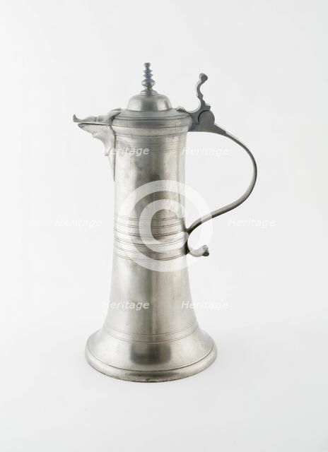 Covered Flagon with Spout, Zürich, 1750/1800. Creator: Andreas Wirz.