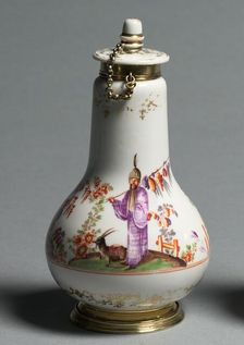 Covered Flask, c. 1720-1723. Creator: Meissen Porcelain Factory (German)