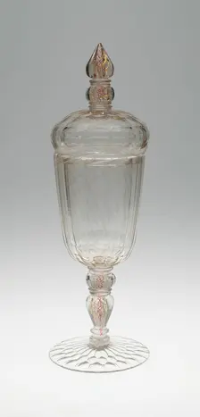 Covered Goblet (Pokal), Bohemia, 1700/50. Creator: Bohemia Glass