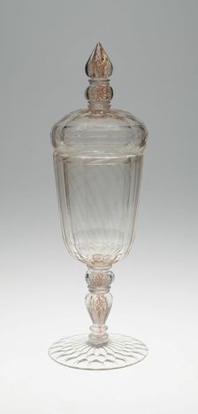 Covered Goblet (Pokal), Bohemia, 1700/50. Creator: Bohemia Glass