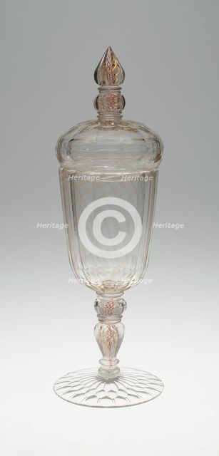 Covered Goblet (Pokal), Bohemia, 1700/50. Creator: Bohemia Glass.