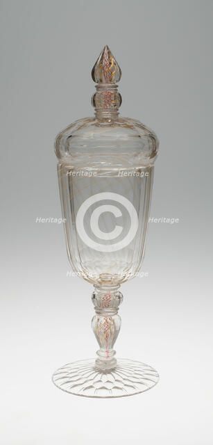 Covered Goblet (Pokal), Bohemia, 1700/50. Creator: Bohemia Glass.