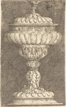 Covered Goblet with Winged Ball, c. 1520/1525. Creator: Albrecht Altdorfer