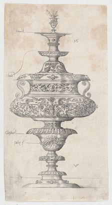 Covered Goblet With Owl,.n.d., n.d.. Creator: Virgil Solis