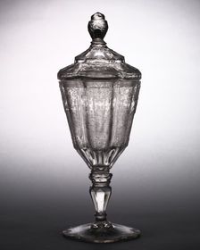 Covered Glass Cup, c. 1725. Creator: Unknown