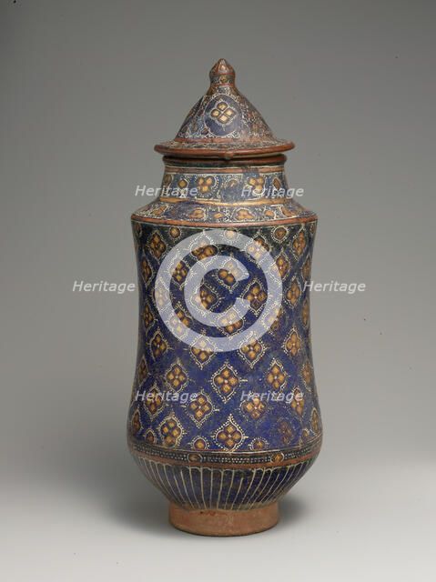 Covered Jar (Albarello), Iran, second half 13th-14th century. Creator: Unknown.