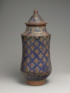 Covered Jar (Albarello), Iran, second half 13th-14th century. Creator: Unknown
