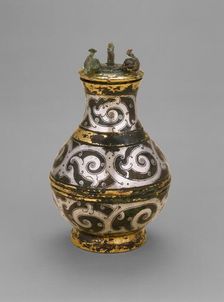 Covered Jar (Hu), Eastern Zhou dynasty, Warring States period,late 4th/3rd cent. B.C. Creator: Unknown